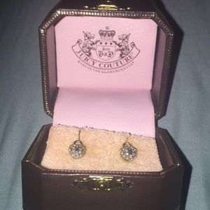 Juicy Couture Silver Heart Earrings